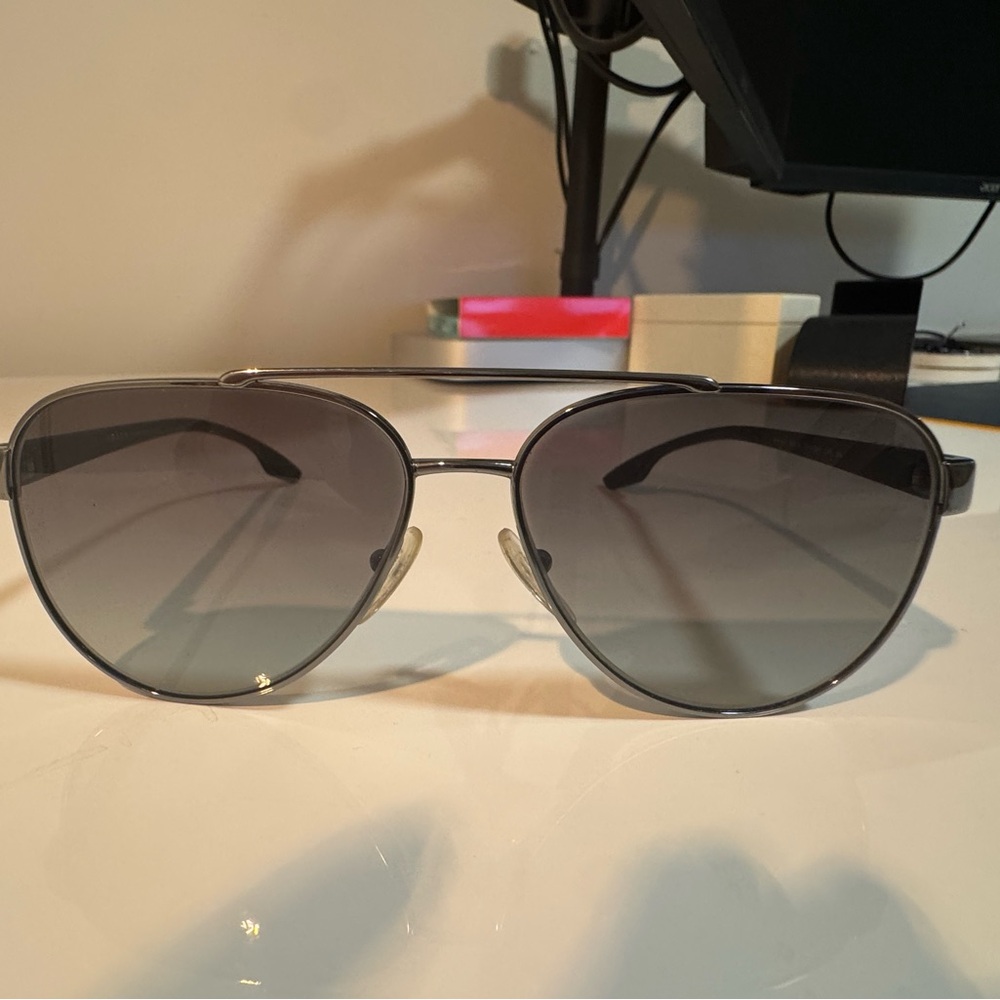 Prada Black Aviator Sunglasses